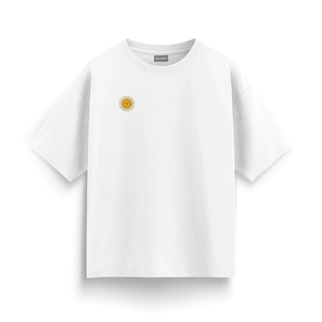 Remera "No Payne, No Gaine" — Blanca vista 1